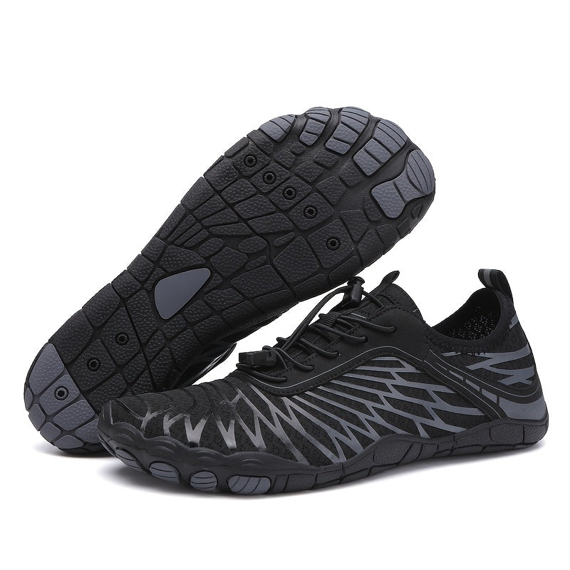 Barefoot Shoes for Women Wide Toe Box Minimalist Athletic Walking Shoes, Non-Slip Breathable Lightweight Water Shoes for Beach, Pool, Swim & Hiking - Unisex Black Pink White US 6-11