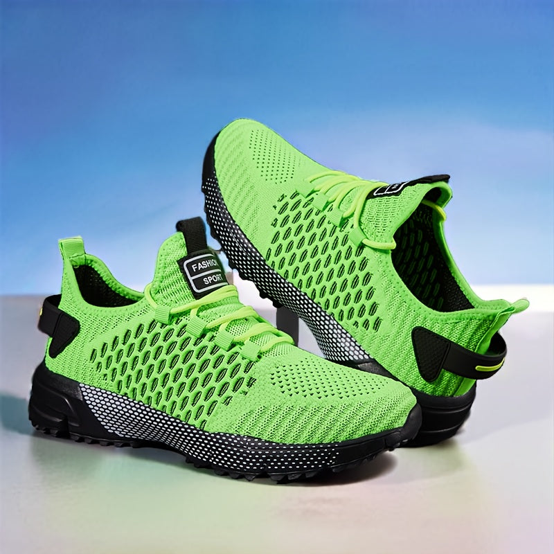 Men's Thick-Soled Non-Slip Sneakers – Lightweight Lace-Up Casual Walking Shoes for Hiking, Outdoor & Daily Wear, Comfortable Low-Top Athletic Sneakers for Men, Spring Autumn Trail Running Shoes