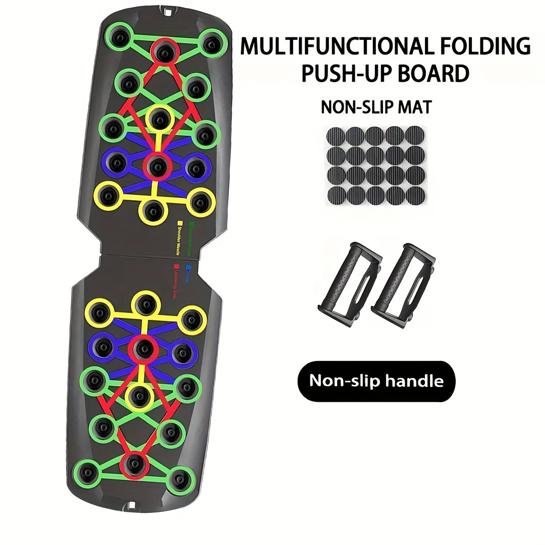Adjustable Push Up Board – Multifunctional Home Gym Equipment for Chest, Triceps, Shoulders & Core Strength Training, Lightweight Durable Frame, Multiple Color-Coded Positions, Suitable for All Fitness Levels
