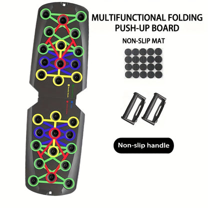 Adjustable Push Up Board – Multifunctional Home Gym Equipment for Chest, Triceps, Shoulders & Core Strength Training, Lightweight Durable Frame, Multiple Color-Coded Positions, Suitable for All Fitness Levels