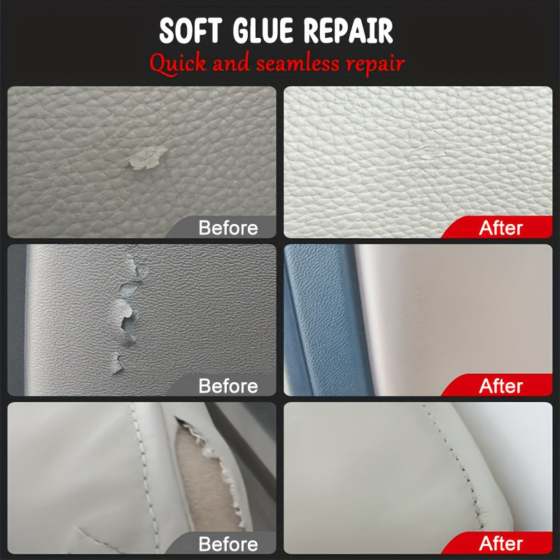 Heavy Duty Fabric Repair Glue Invisible Washable No-Sew Strong Adhesive for Car Seat Sofa Clothing Shoes Jacket - Professional Grade Instant Fix Multi-Purpose Fabric Glue Stick