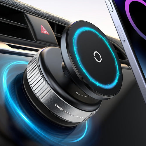 Magnetic Phone Holder with Vacuum Suction Cup, 360° Adjustable Hands-Free Phone Mount for Car, Gym, Mirror & Smooth Surfaces, Universal Magnetic Suction Phone Stand Compatible with All Smartphones
