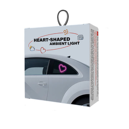 Car Interior LED Mood Lights – Heart & Flower Shaped Neon Ambient Light, USB Powered, Cute Car Window Decoration for Women Girls, Valentine's Day Car Accessories | Velora