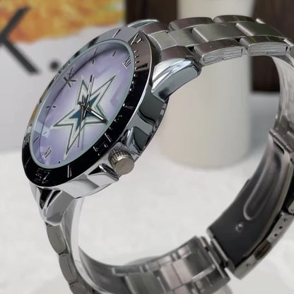 Men's Stainless Steel Band Quartz Watch Casual Simple Round Dial Analog Wristwatch Classic Metal Fashion Watch Gift for Men Silver