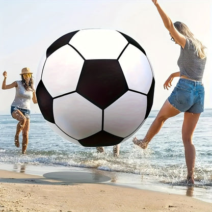 Giant Inflatable Soccer Ball 40 Inch - Extra Large Outdoor Toy for Pool Parties, Backyard Games, Beach & Playground, Reusable Party Decoration Ball for Kids & Adults