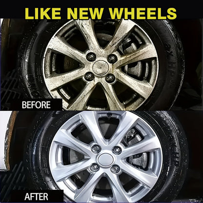 Wheel Cleaner & Iron Remover Spray 6.76oz – Brake Dust Remover, Restores Shine, Rust & Corrosion Protection, Safe for Alloy Chrome Painted Steel Wheels, Easy Trigger Spray Car Detailing