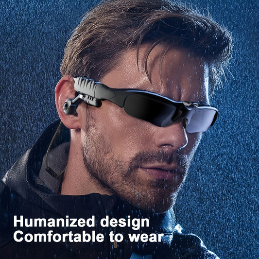 Smart Glasses with Built-In Bluetooth Wireless Earbuds – Stereo Sound, Hands-Free Calls, Glare-Resistant Lenses, Stylish Audio Sunglasses for Music, Driving, Sports & Outdoor Activities, Gift for Couples