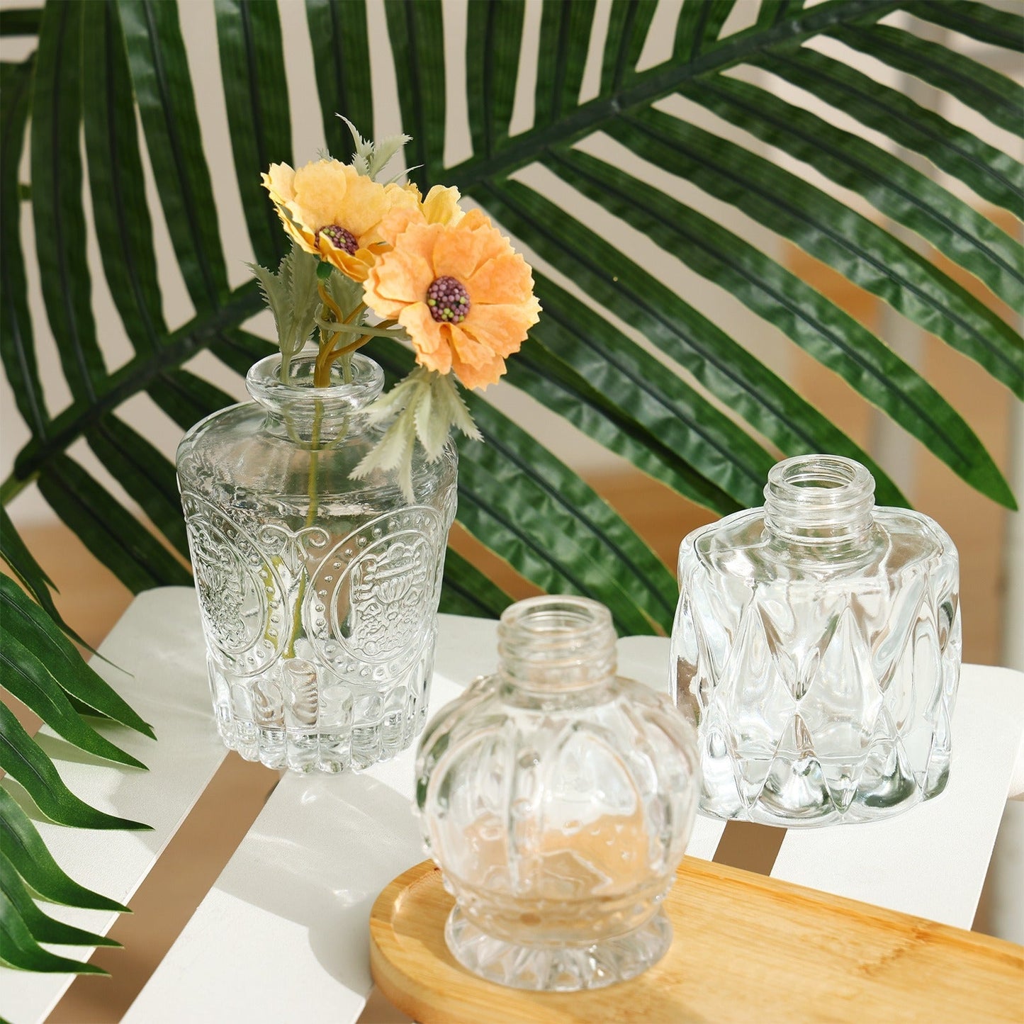 Glass Bud Vase Set of 18, Small Clear Glass Vases for Flowers, Mini Flower Vases in Bulk for Wedding Centerpieces, Rustic Home Table Decor, Dried Flowers, Floating Candles – Mother’s Day & Holiday Gift