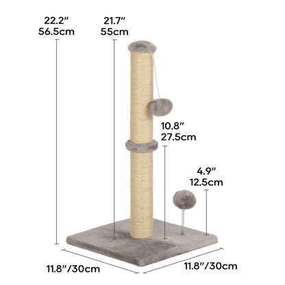 Multi-Level Cat Tree Tower with Scratching Post – Indoor Kitten Activity Center Playhouse, Easy to Assemble, Available in 22"/54"/60"/70" Heights & 7 Colors, Perfect Cat Gift