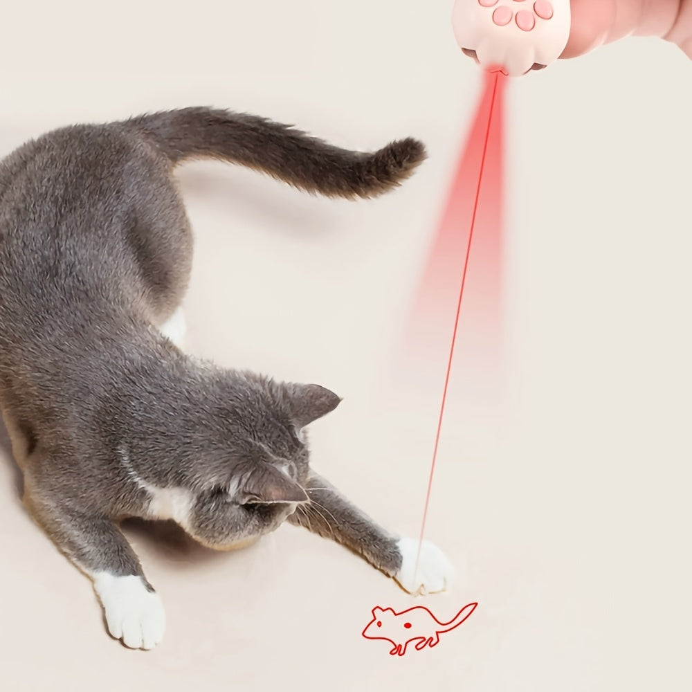 7-in-1 Interactive Cat Teaser Toy USB Rechargeable – 7 Play Modes for Indoor Cats & Dogs, Chasing Exercise Toy, Includes Free Bonus Mouse Toy, Great Christmas & Birthday Gift for Pets