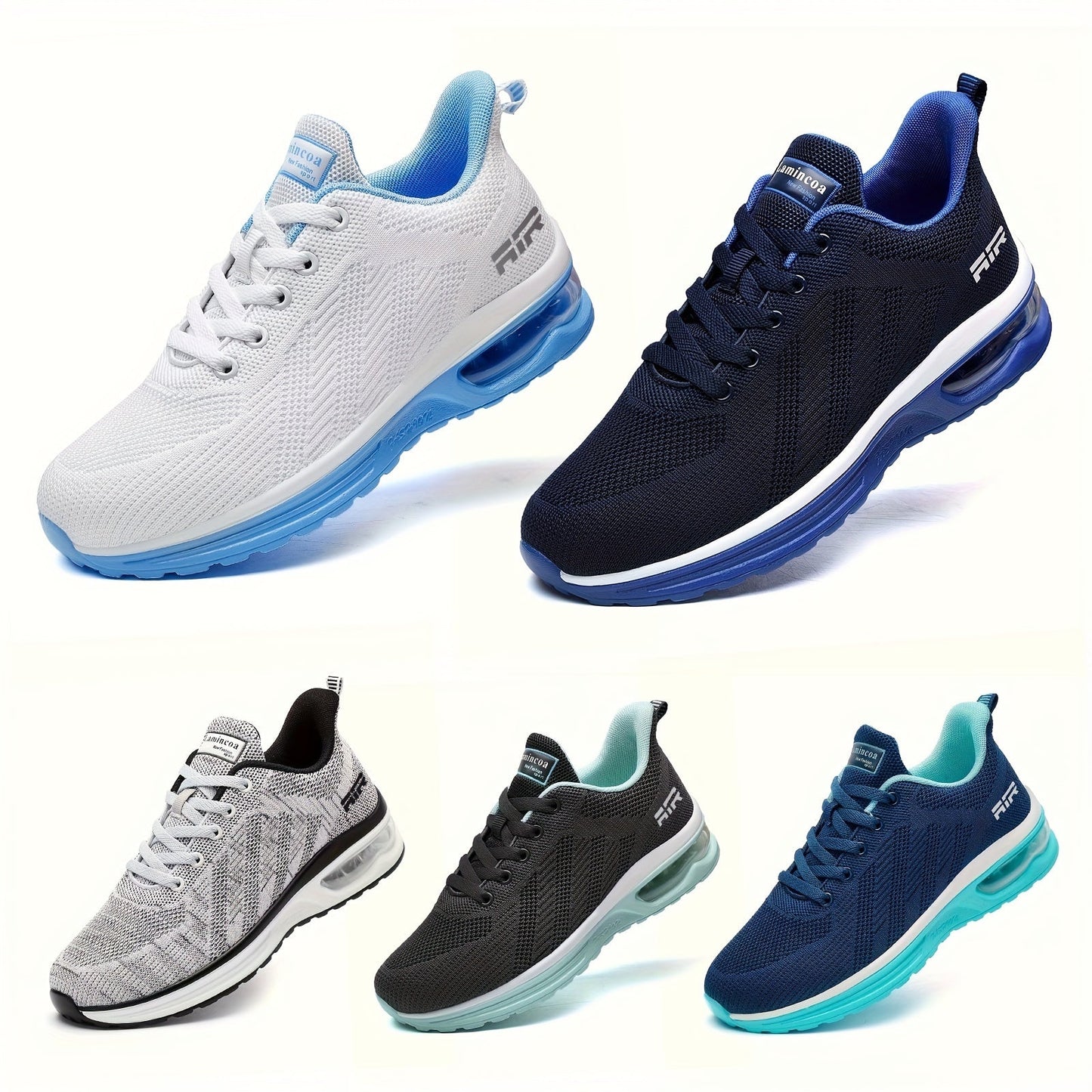 Women's Lightweight Running Sneakers with Air Cushion Sole – Breathable Walking Shoes for Women, Non-Slip Tennis Shoes, Fitness & Gym Sports Shoes, Comfortable Everyday Athletic Sneakers for Ladies