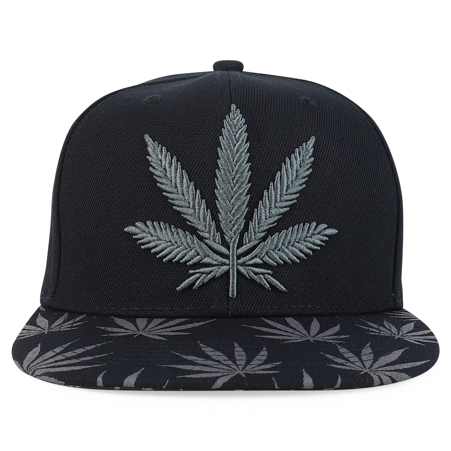 Rasta MJ Leaf 3D Embroidered Flat Bill Snapback Cap – Hip Hop Reggae Hat, Adjustable Snapback, One Size Fits Most, Unisex Streetwear Baseball Cap