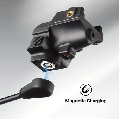 Ultra Compact Green Laser Sight for Handguns & Pistols – Magnetic USB Charging, 20mm Picatinny Rail, Ambidextrous ON/OFF, PA66 Nylon, 150-300m Visible – 7 Color & Charging Variants