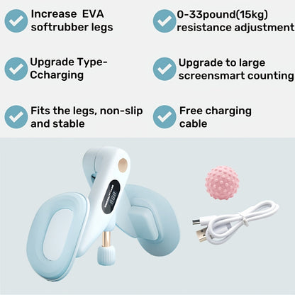 Pelvic Floor Trainer & Smart Hip Thigh Exerciser with Rep Counter – Adjustable Resistance Inner Thigh Toner, Glute Strengthener & Kegel Exercise Machine for Women Home Gym Workout