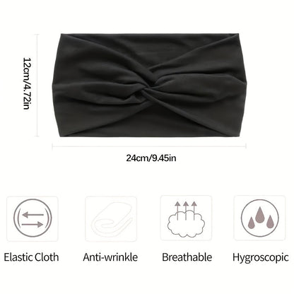 Bohemian Hair Ties for Women 10 Pack – Non-Slip Elastic Breathable Headbands for Running, Yoga, Sports & Makeup, Comfortable Boho Hair Accessories, Holiday & Birthday Gift