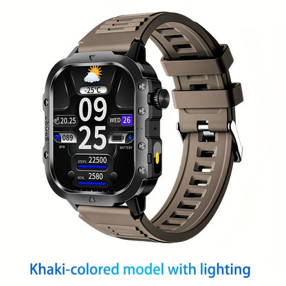Smartwatch for Men & Women – Full Touch Fitness Tracker, Wireless Calling, 100+ Sports Modes, Watch Faces, App Connectivity, Remote Camera, Music Playback, Weather Forecast, Alarm Clock, LED Light