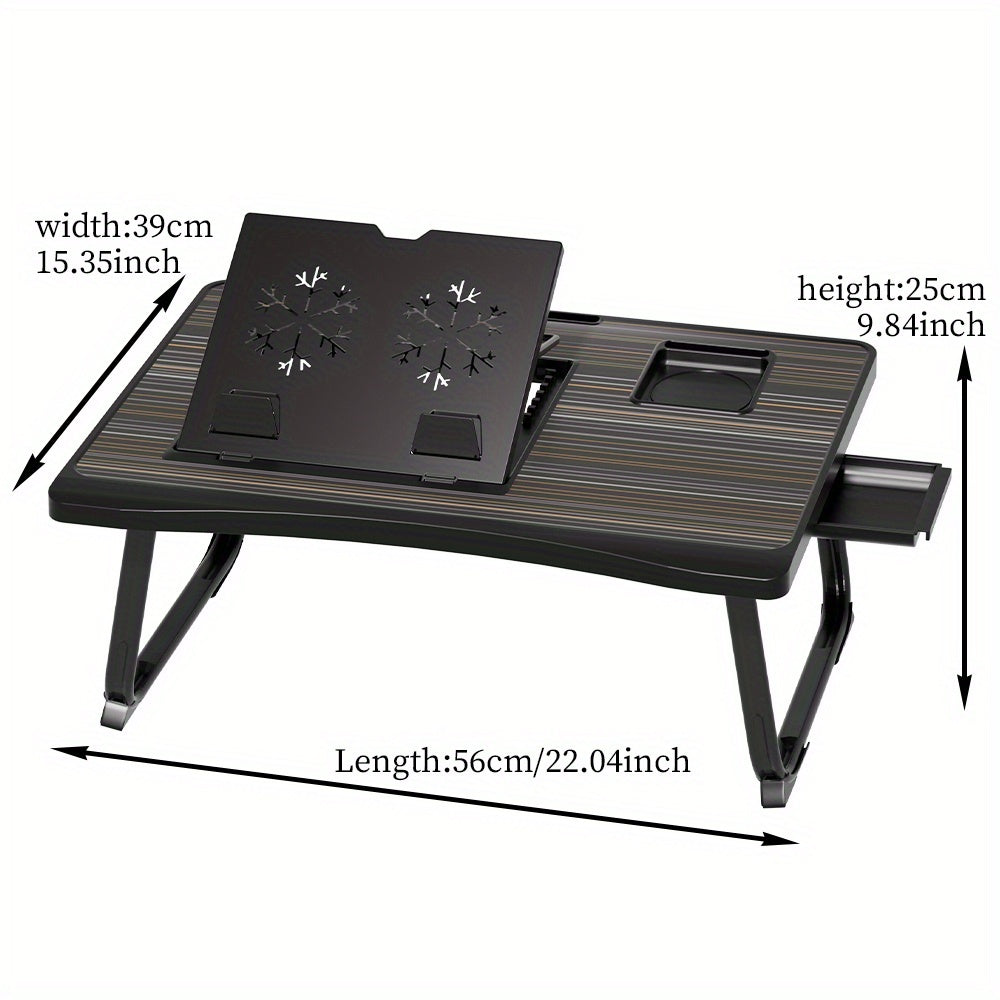 Foldable Laptop Bed Tray Table Portable Lap Desk Stand for Eating Reading Writing on Bed Sofa Floor – Sturdy & Lightweight