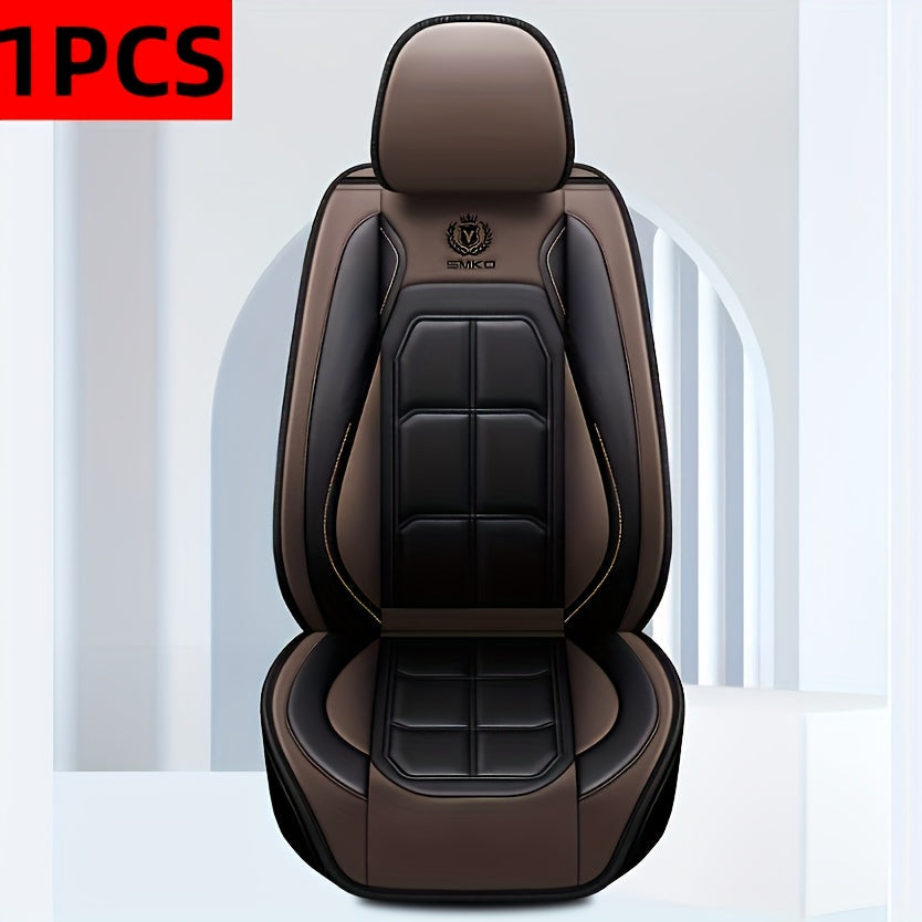 Faux Leather Car Seat Covers Universal Fit – Waterproof & Dirt-Resistant Protective Seat Cover for Cars, SUVs, Vans & Trucks, 1pc / 2pcs / 5pcs Set, Multiple Colors