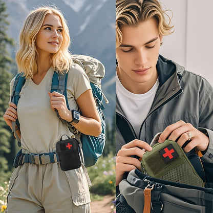 Professional First Aid Kit 399 Piece & 99 Piece Survival Gear Emergency Kit for Hiking Camping Hunting Car Travel – Includes Scissors Tweezers Splints – Gift for Men