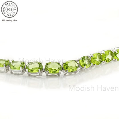 CZ Tennis Bracelet 925 Sterling Silver for Women – Cubic Zirconia Inlay in Green, Blue, Red, Yellow & White – Elegant Stackable Bracelet for Daily Wear, Party, Wedding, Valentine's Day & Birthday Gift