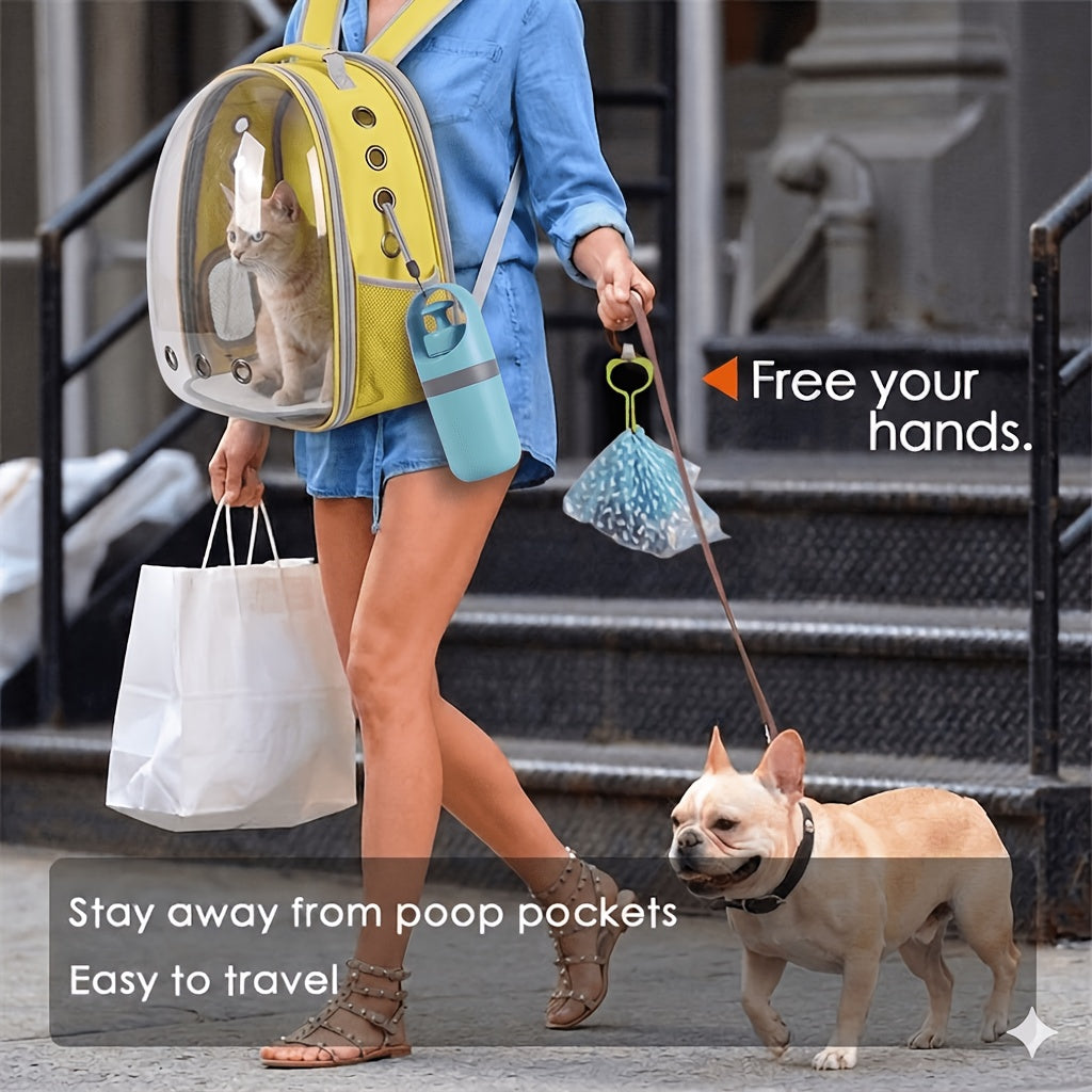 Dog Poop Scooper with Drawstring Bag – Portable EVA Pet Waste Picker, Scoop & Dispense, Lightweight Sanitary Outdoor Pooper Scooper for Dogs, No Battery, Easy Carry