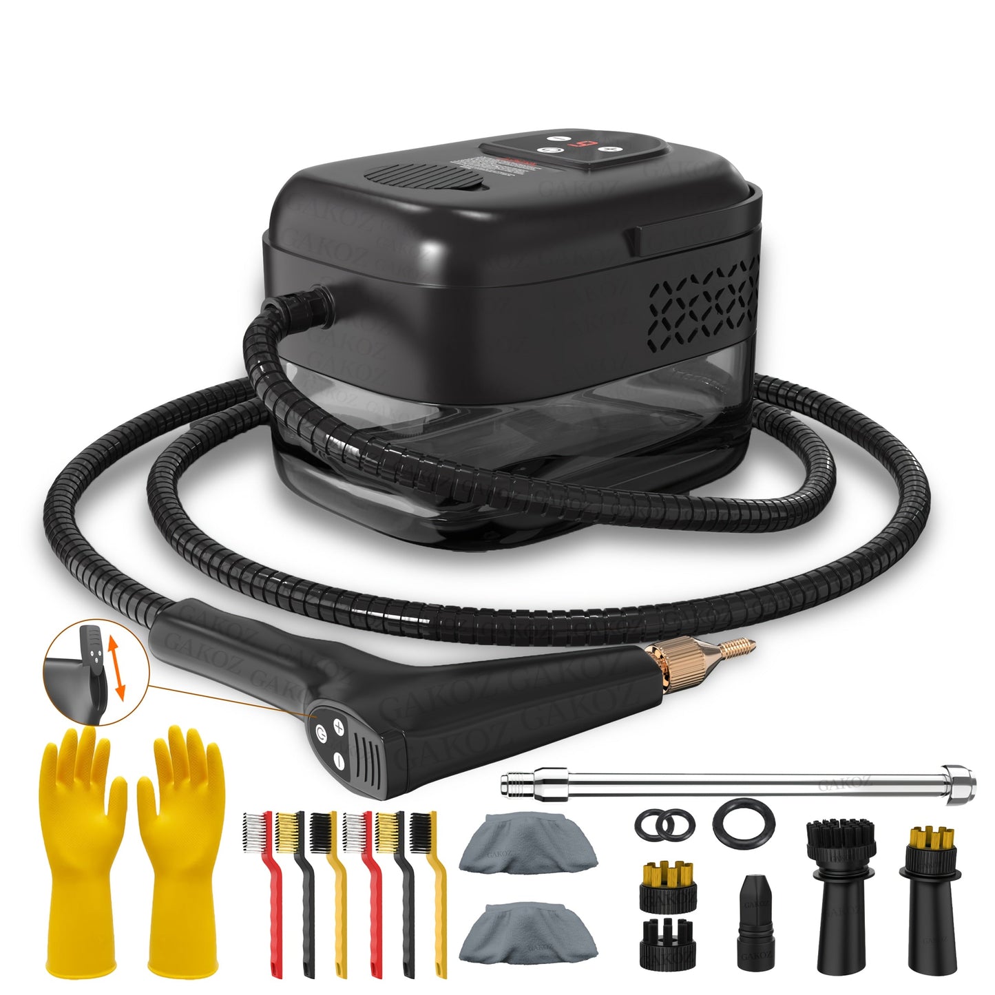 Handheld Steam Cleaner with 35-Piece Accessory Set High Pressure Portable Chemical-Free Deep Clean – Kitchen Grease Sofa Air Conditioner Tile Car Interior Washing Machine 6 Colors