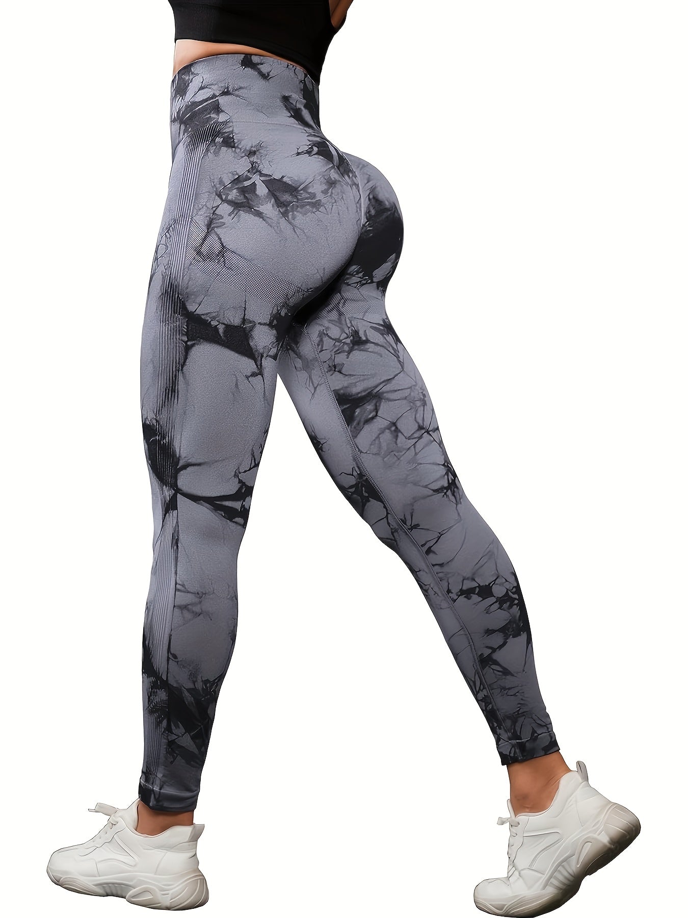 5 Pack Women's High Waisted Leggings with Tummy Control – Soft Stretchy Athletic Pants for Yoga, Running & Workout, Sizes S-L, 3 Multicolor Sets