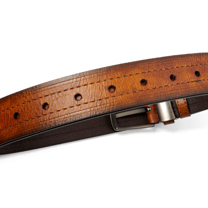 3Pcs Men's Leather Belt Set with Gift Box 1.25 Inch Adjustable Trim to Fit Dress Casual Jeans Classic Belt for Men Christmas Thanksgiving Gift