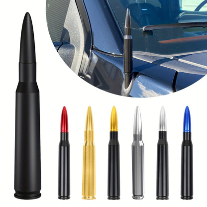5.3" Short Car Antenna Carbon Steel – Universal Fit AM/FM Signal Booster Replacement Antenna, Durable Anti-Break Design, Multiple Colors for Car Exterior Decoration & Upgrade