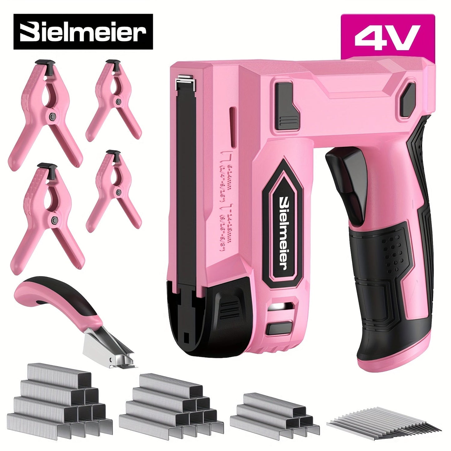 Cordless 2-in-1 Brad Nailer & Stapler Gun 20V – No Compressor Needed, Battery & Charger Included, Safety Guard, 1600/2000 Nails & Staples for Carpentry, Upholstery & DIY