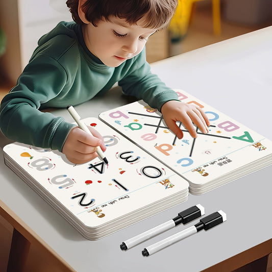 Magic Practice Copybook for Kids 128 Pages Reusable Pen Control Training Number and Letter Writing Tracing Workbook Handwriting Practice Book Kindergarten Preschool Ages 3 to 8