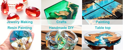 24 Color Liquid Epoxy Resin Colorant Set - Highly Concentrated Resin Dye for Jewelry Making, Resin Art, Painting and DIY Crafts, 0.35oz / 10ml Each, Complete Color Kit for Beginners and Artists