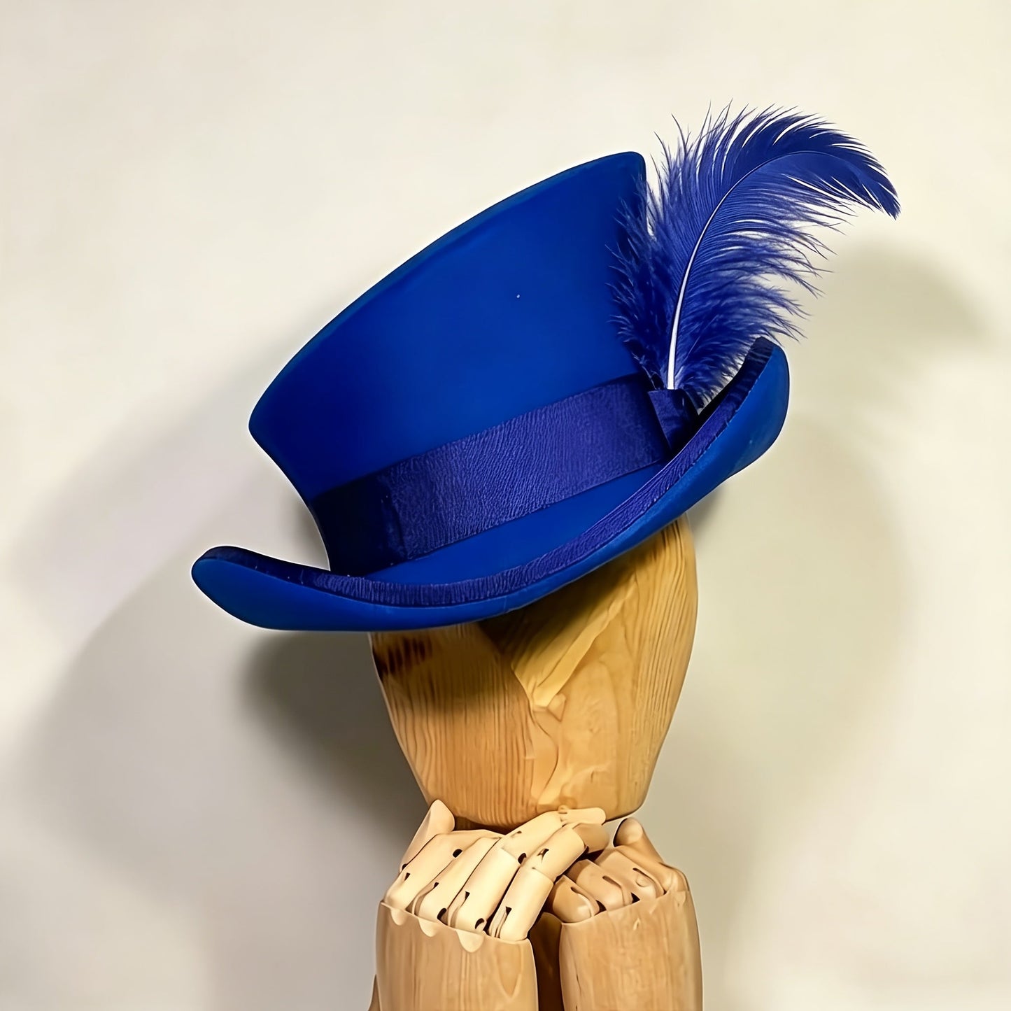 100% Wool Felt Fedora Hat with Ribbon for Women & Men – Adjustable Asymmetrical Top Hat for Church Parties Weddings, Elegant Fashion Headwear in 10 Colors, Perfect Christmas Gift