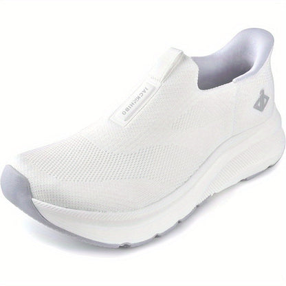Men's Hands-Free Slip-On Orthopedic Sneakers – Wide Toe Box, Arch Support, Metatarsal Pad, Cushioned Zero Drop Sole, Mesh Upper, Walking Shoes for Comfort & Pain Relief