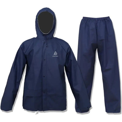 Waterproof Rain Suit for Men & Women – Lightweight Windproof Rain Coat with Pants, Packable Rain Gear for Hiking, Fishing, Cycling & Outdoor Sports, Navy Blue, S-XXXL
