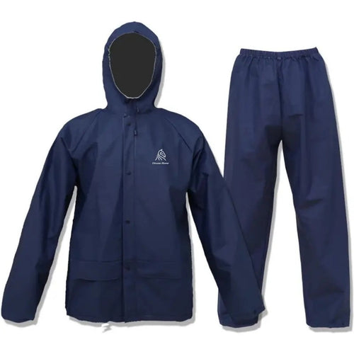 Waterproof Rain Suit for Men & Women – Lightweight Windproof Rain Coat with Pants, Packable Rain Gear for Hiking, Fishing, Cycling & Outdoor Sports, Navy Blue, S-XXXL
