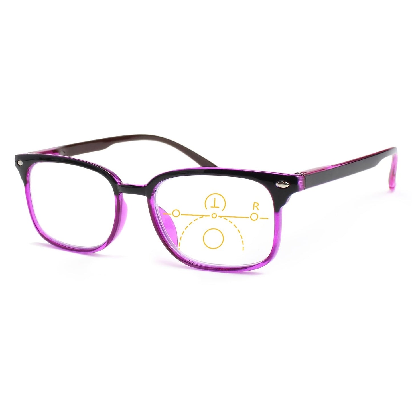 Reading Glasses Rectangle Frame with Spring Hinges – Lightweight PC Lens, +1.0 to +3.5 Magnification, Unisex Eyewear for Men & Women – Ideal for Computer, Reading & Everyday Wear
