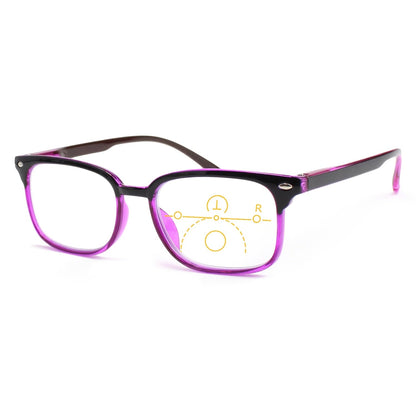 Reading Glasses Rectangle Frame with Spring Hinges – Lightweight PC Lens, +1.0 to +3.5 Magnification, Unisex Eyewear for Men & Women – Ideal for Computer, Reading & Everyday Wear