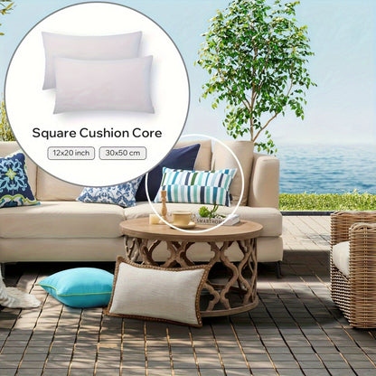 Square Pillow Inserts – Hypoallergenic New Fiber Fill, White Cushion Inserts for Sofa, Bed & Patio, 14–20 Inch, 1/2/4 Pack, Ideal for Bedroom, Living Room, Office & Outdoor Decor