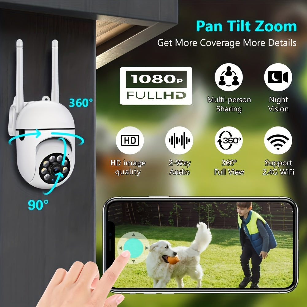 4-Pack WiFi Dome Security Camera 1080P HD – AI Motion Tracking 360° PTZ Two-Way Audio PIR Night Vision App Control, Indoor Outdoor Home Security Camera System WiFi 2.4G/5G