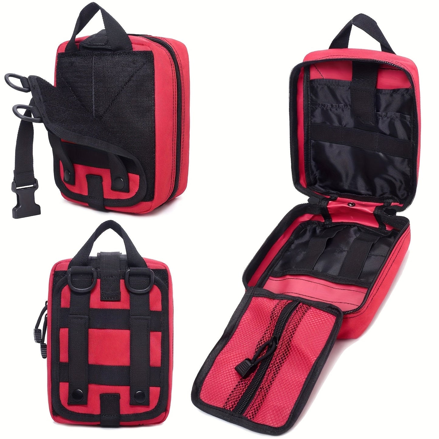 Professional First Aid Kit 399 Piece & 99 Piece Survival Gear Emergency Kit for Hiking Camping Hunting Car Travel – Includes Scissors Tweezers Splints – Gift for Men