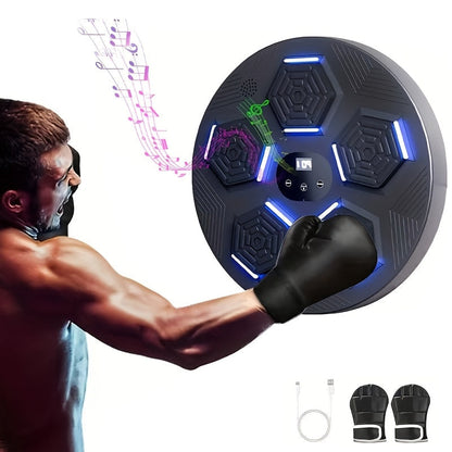 Wall Mounted Musical Boxing Machine with LED & Music, Home Gym Punch Training Target Equipment for Boxing Exercise & Stress Relief, Ordinary, Upgrade & Premium Models - Fun Indoor Sports Fitness