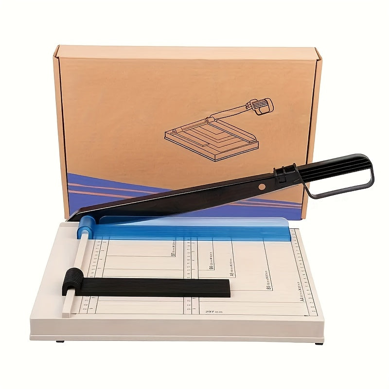 12 Inch Heavy-Duty Guillotine Paper Cutter Trimmer with Safety Guard Corner Rounder Precise Grid for Photos Cardstock Scrapbook Office Documents Craft Cutting Tool