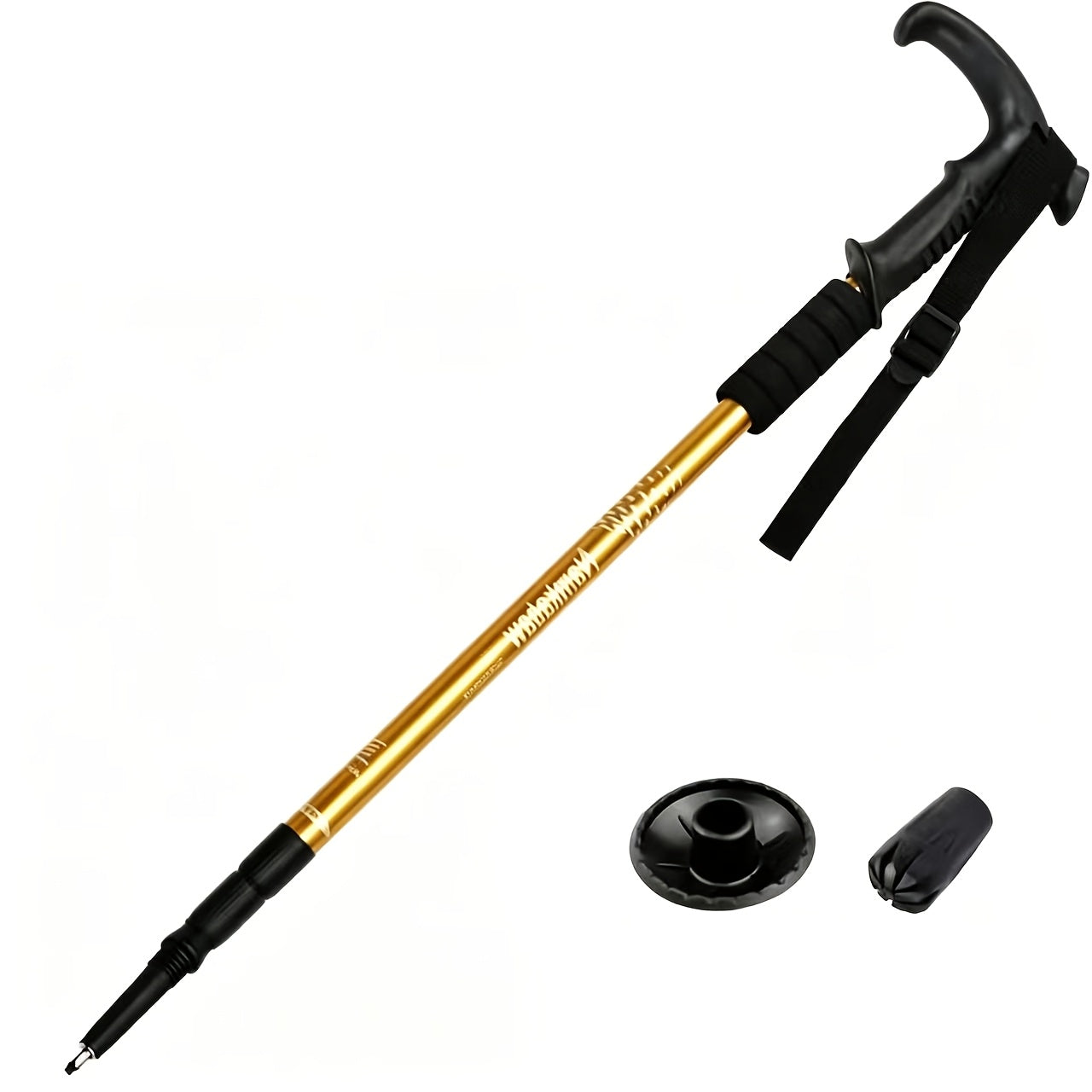 Foldable Aluminum Alloy Hiking Stick Adjustable Trekking Pole with Quick-Lock for Men & Women – Lightweight, Collapsible Walking Stick for Hiking, Backpacking & Trail Walking Outdoor Accessories