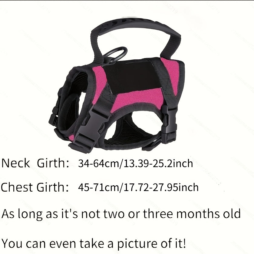 Cat Tactical Vest Harness Adjustable Escape-Proof 600D Oxford Pet Chest Strap Training Clothes for Cats & Small Dogs One Size Fits Most