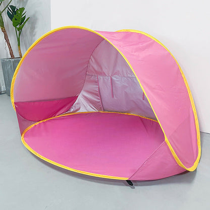 Pop Up Beach Sun Shade Tent Portable – Quick Setup UV Protection Sun Shelter Lightweight Under 50g/m² for Beach Hiking Camping Family Outdoor Travel Sun Umbrella Canopy