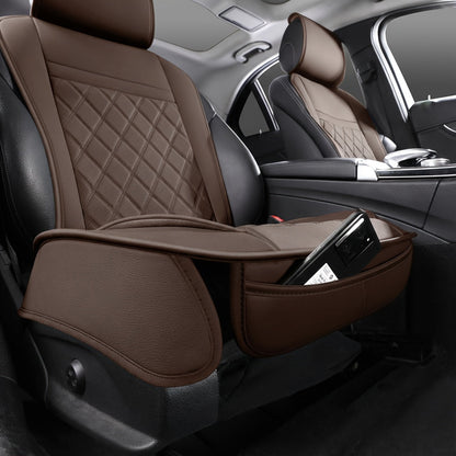 Universal Front Car Seat Covers 2-Pack Full Surround High-Back Bucket Seat Protector Anti-Slip Easy Install for Cars SUVs Trucks - Multiple Colors & Styles
