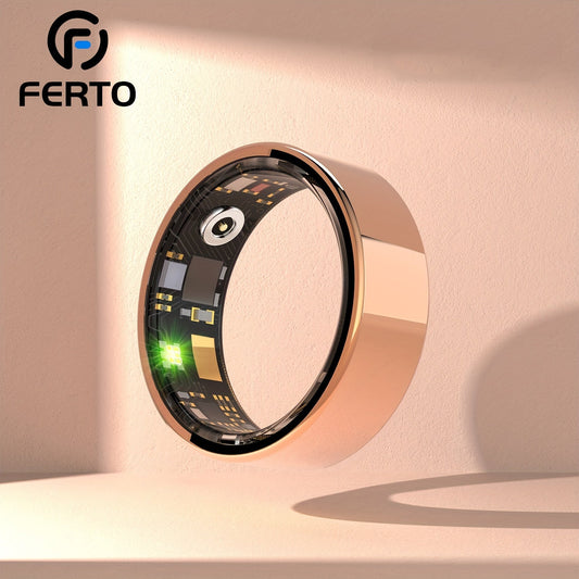 Smart Ring for Women Fitness Health Tracker Steps Distance Calories Sleep Tracking Exercise Monitoring Heart Rate Body Temperature Menstrual Cycle Compatible iPhone Android Wearable Tech Gift