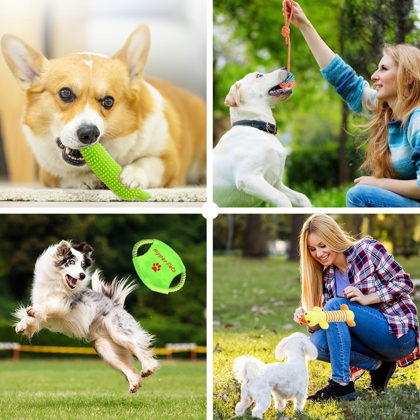 25pcs Dog Toys Set for Small Dogs & Puppies – Chew Toys, Squeaky Toys, Rope Tug, Teething Toys, Treat Dispenser Balls, Interactive Play Bundle