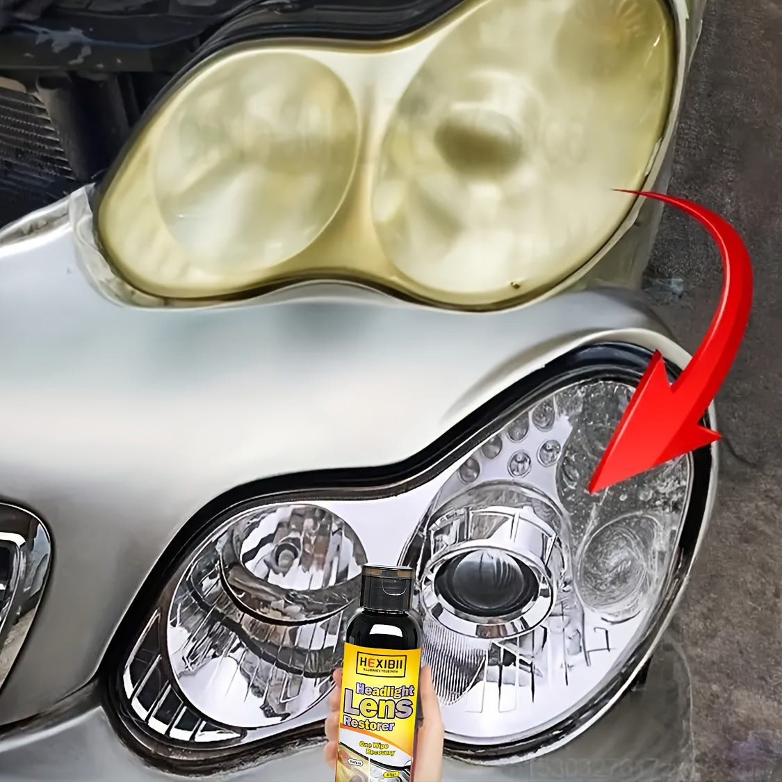 Car Headlight Restoration Fluid 100ml – Crystal Plating Coating Agent for Oxidation, Yellowing, Scratches & Blurring – Headlight Refurbishment & Enhancement Solution – Velora